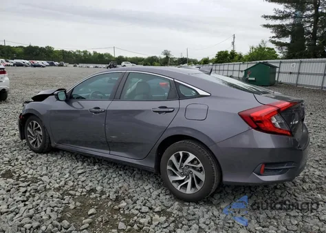 2017 Honda Civic Ex from USA, damaged, VIN 2HGFC2F74HH566415